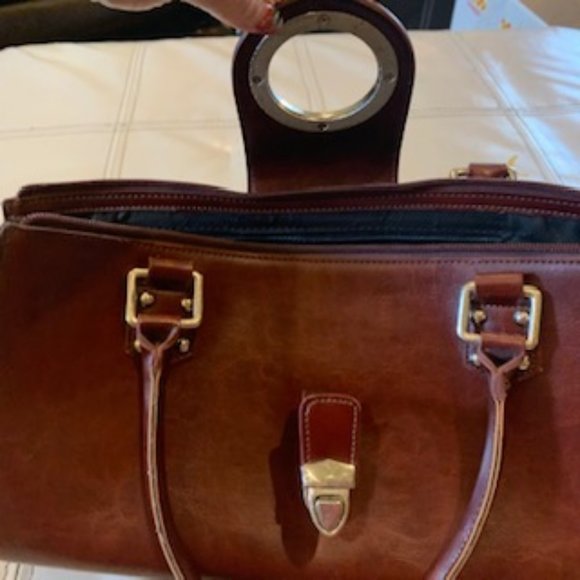 MAHOGANY LEATHER ORIGINAL GUCCI PURSE, HANDBAG - Picture 3 of 5